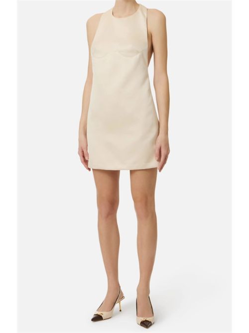 DUCHESSE MINI DRESS ELISABETTA FRANCHI | AB87162E2193 burro